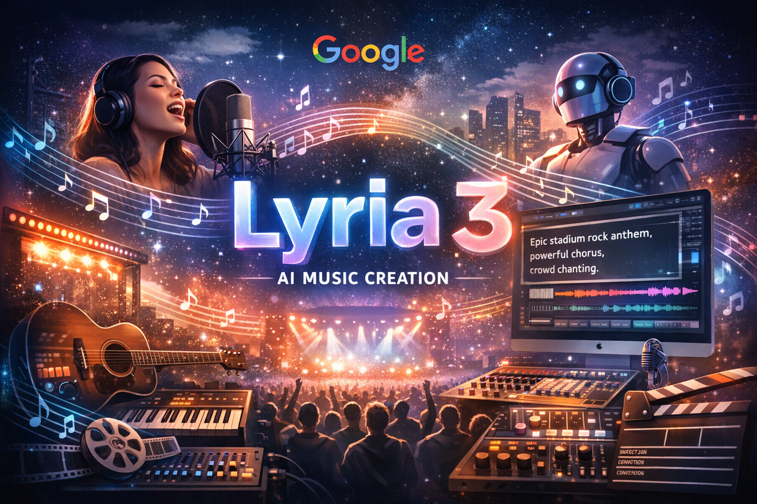 Google tích hợp Lyria 3, mở rộng công cụ sáng tác nhạc bằng AI